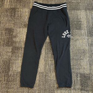PINK vintage Black Sweatpants